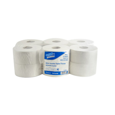 106942 2PLY C&C WHITE MINI JUMBO  2.25Inch (12) 200M