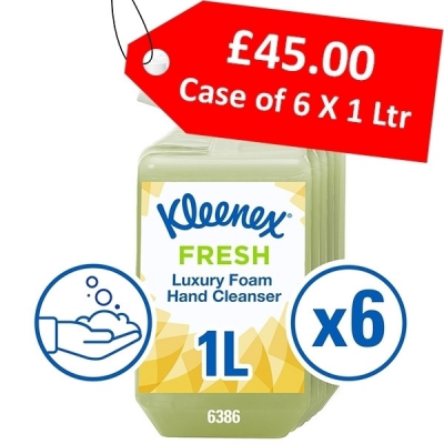 SI]6386 KLEENEX FRESH FOAM LUXURY H/CLEAN (6x1LTR)