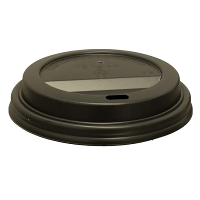 12/16OZ DOMED SIP COFFEE CUP LID[BLACK]1000 P10013