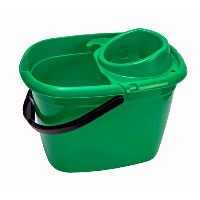 14LT BRITISH/GREEN (FULL COLOUR) BUCKET & WRINGER