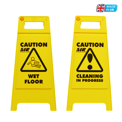 CLEANING IN PROGRESS/CAUTION WET FLOOR SIGN