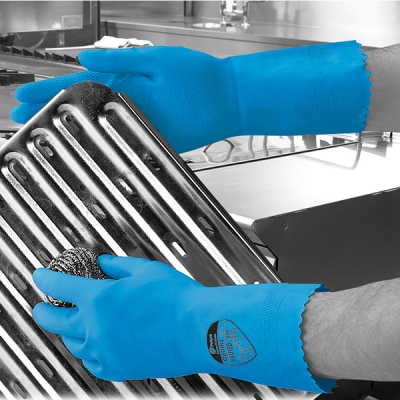 SI]SIZE 6 OPTIMA DOMESTIC GLOVE BLUE