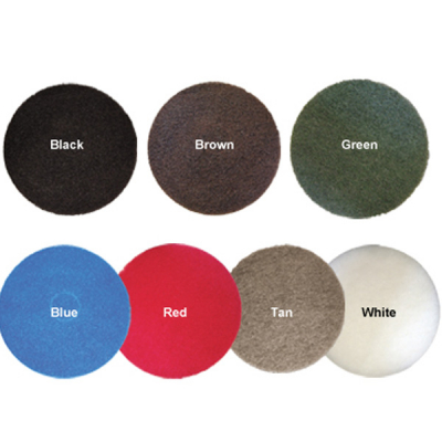 ECONOMY 8" RED  FLOOR PADS (x5) 102667