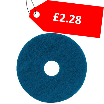 SI]3M BLUE 13Inch SPRAY CLEANING FLOOR PAD EACH